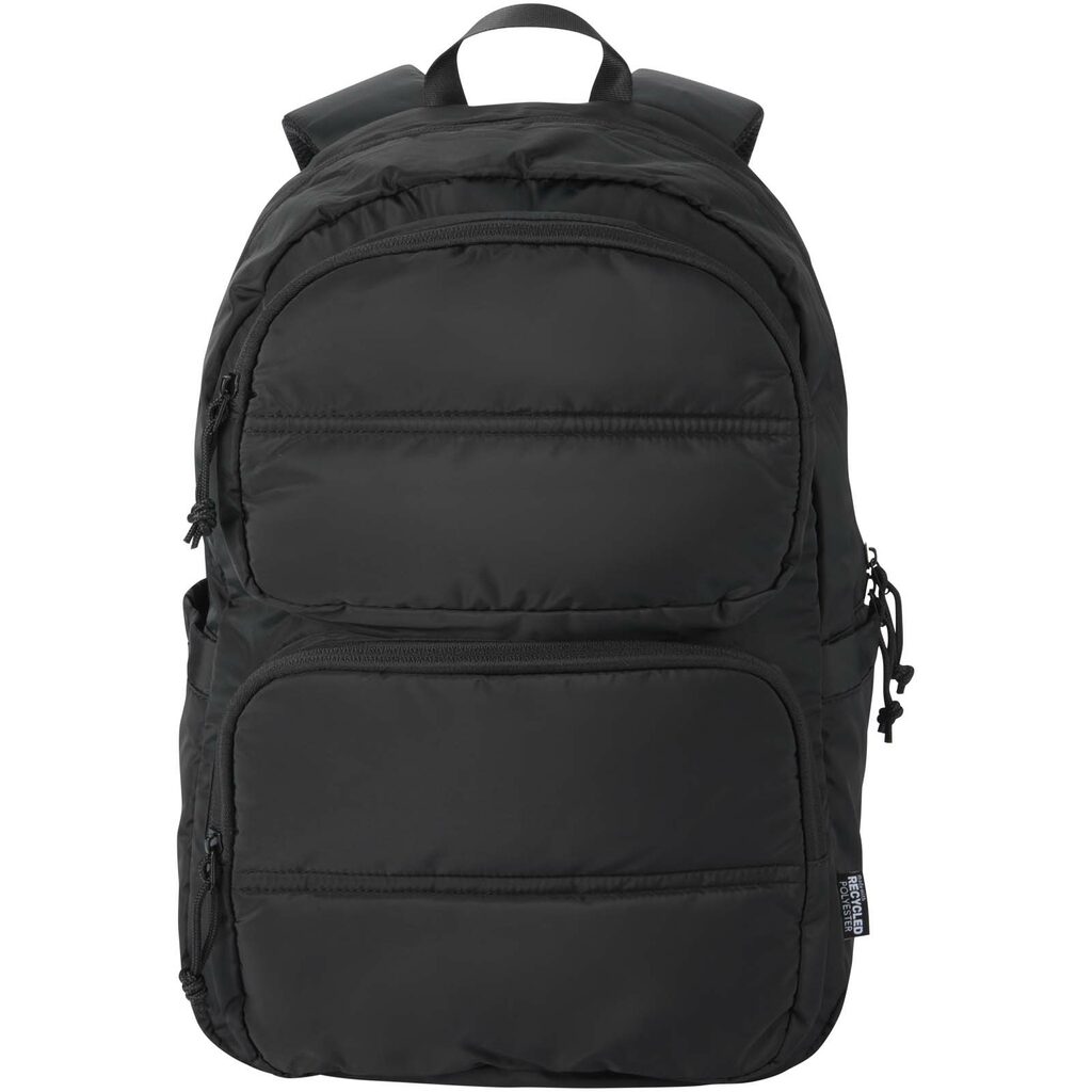 Рюкзак Puffer для ноутбука с диагональю экрана 15,6 дюйма объемом 18 л, изготовленный из переработанных материалов сплошной черный - 13011490- Фото №2