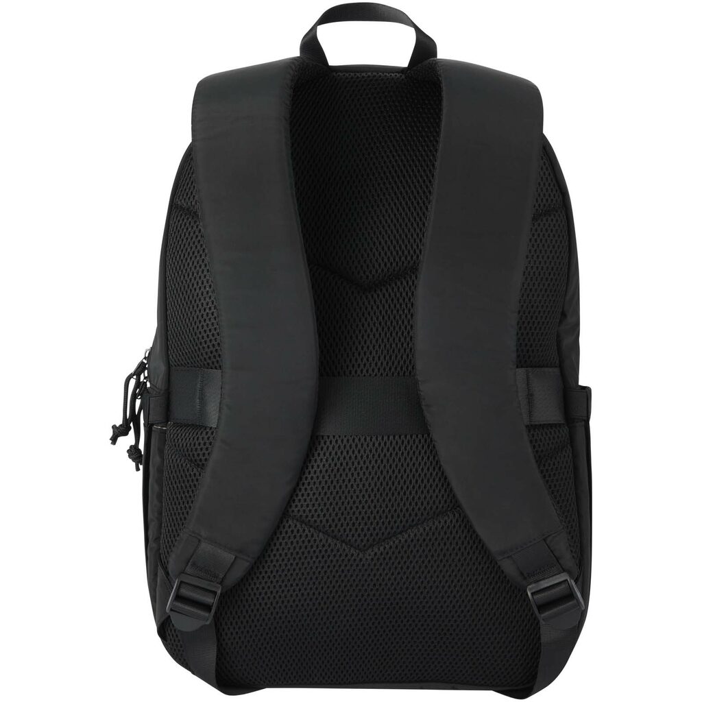 Рюкзак Puffer для ноутбука с диагональю экрана 15,6 дюйма объемом 18 л, изготовленный из переработанных материалов сплошной черный - 13011490- Фото №3
