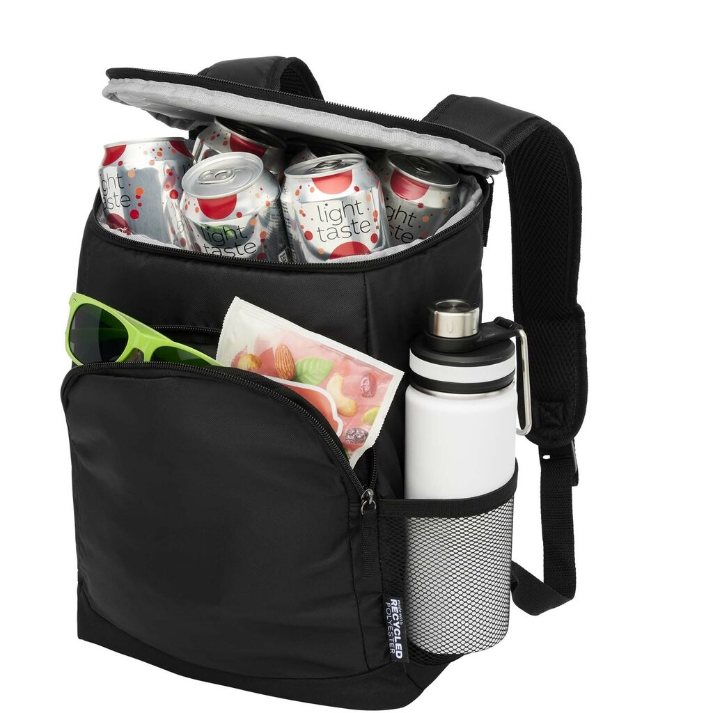 Терморюкзак Chillpack на 18 банок из переработанного материала с сертификатом GRS, 16 л. сплошной черный - 13013390- Фото №3 Терморюкзак Chillpack на 18 банок из переработанного материала с сертификатом GRS, 16 л. сплошной черный - 13013390- Фото №3