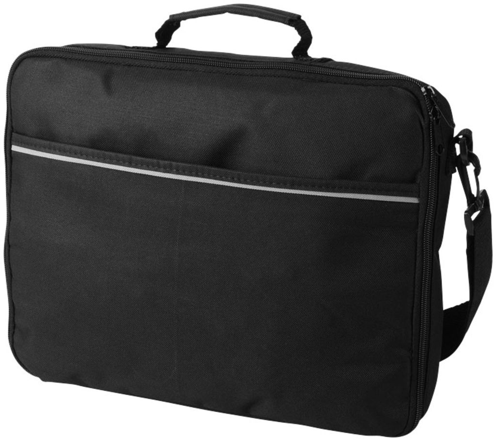 Конференц-сумка Kansas для ноутбука, колір суцільний чорний