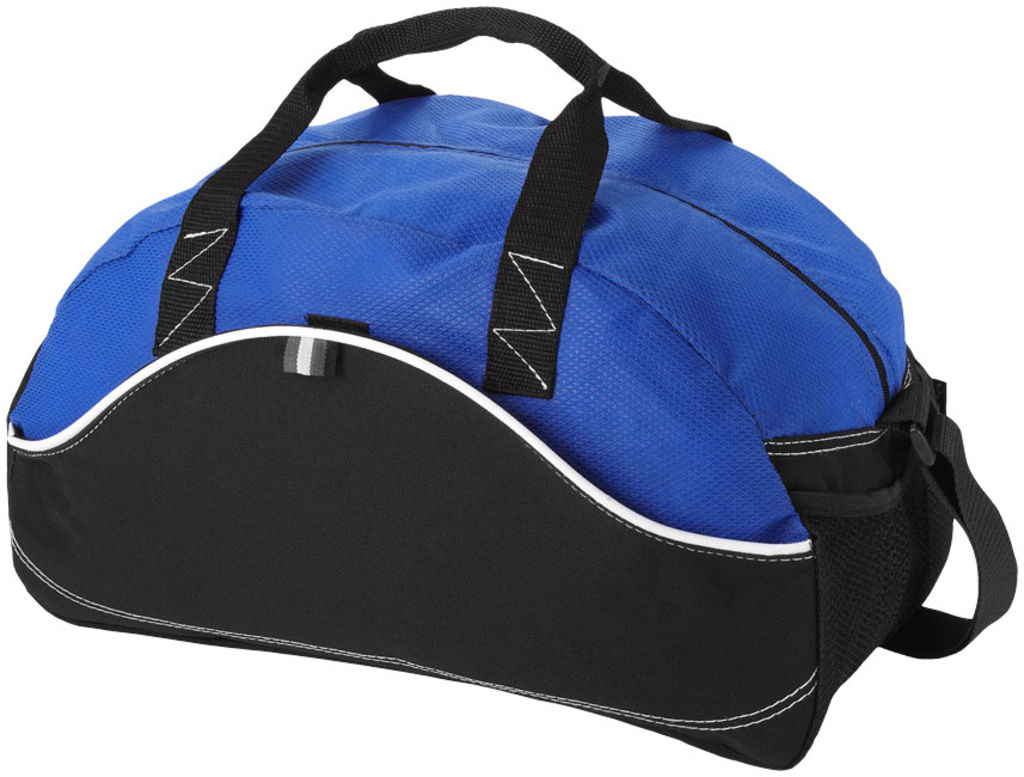 Спортивна сумка Boomerang, колір суцільний чорний, яскраво-синій