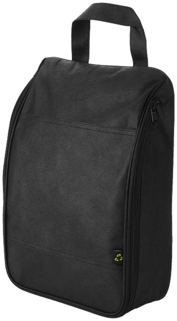 Неткана сумка для взуття Faro, колір суцільний чорний