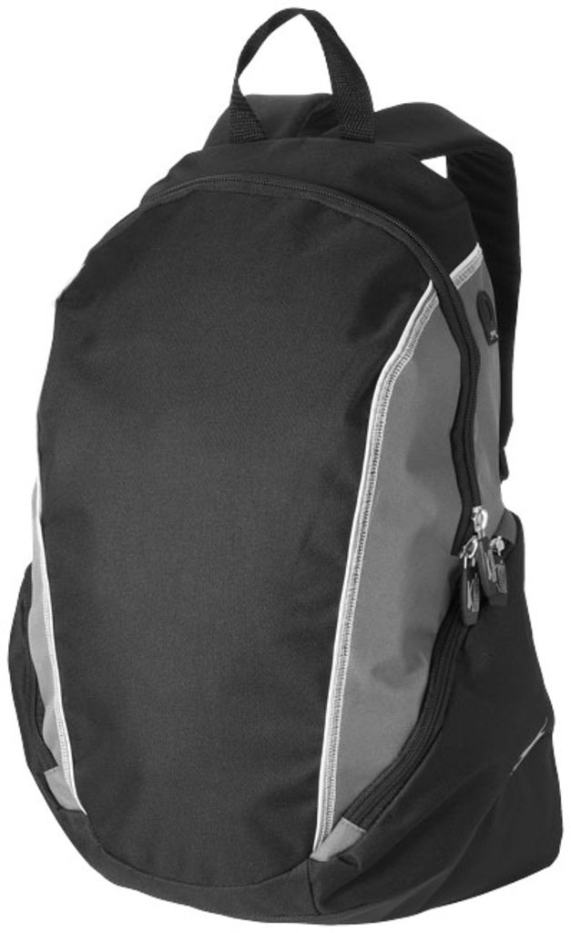 Рюкзак Brisbane для ноутбука , колір суцільний чорний, сірий