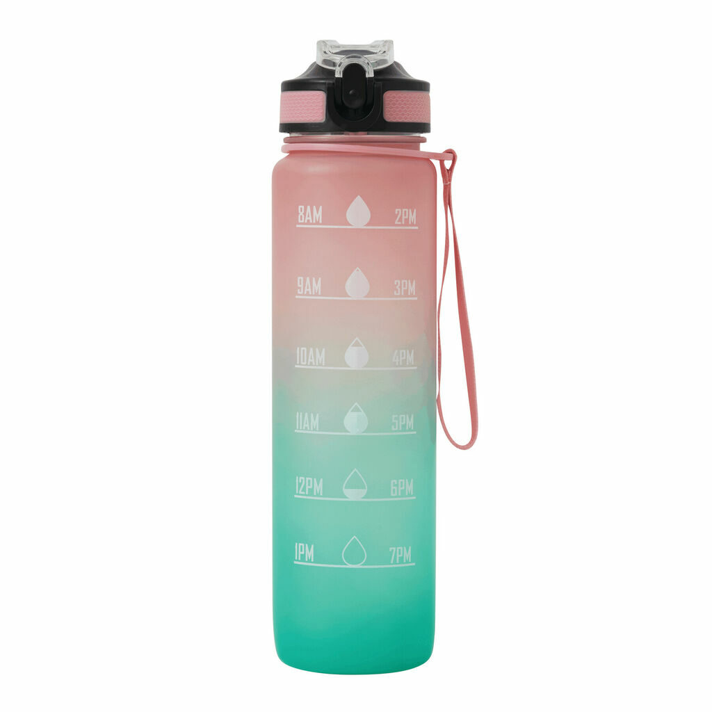 Спортивная бутылка для воды HYDRO LEVEL розовый, бирюзовый - 56-0603184- Фото №2 Спортивная бутылка для воды HYDRO LEVEL розовый, бирюзовый - 56-0603184- Фото №2