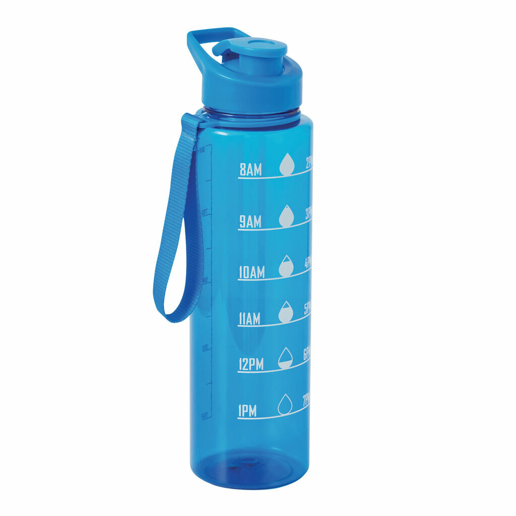 Спортивная бутылка для воды AQUA LEVEL синий - 56-0603187- Фото №1