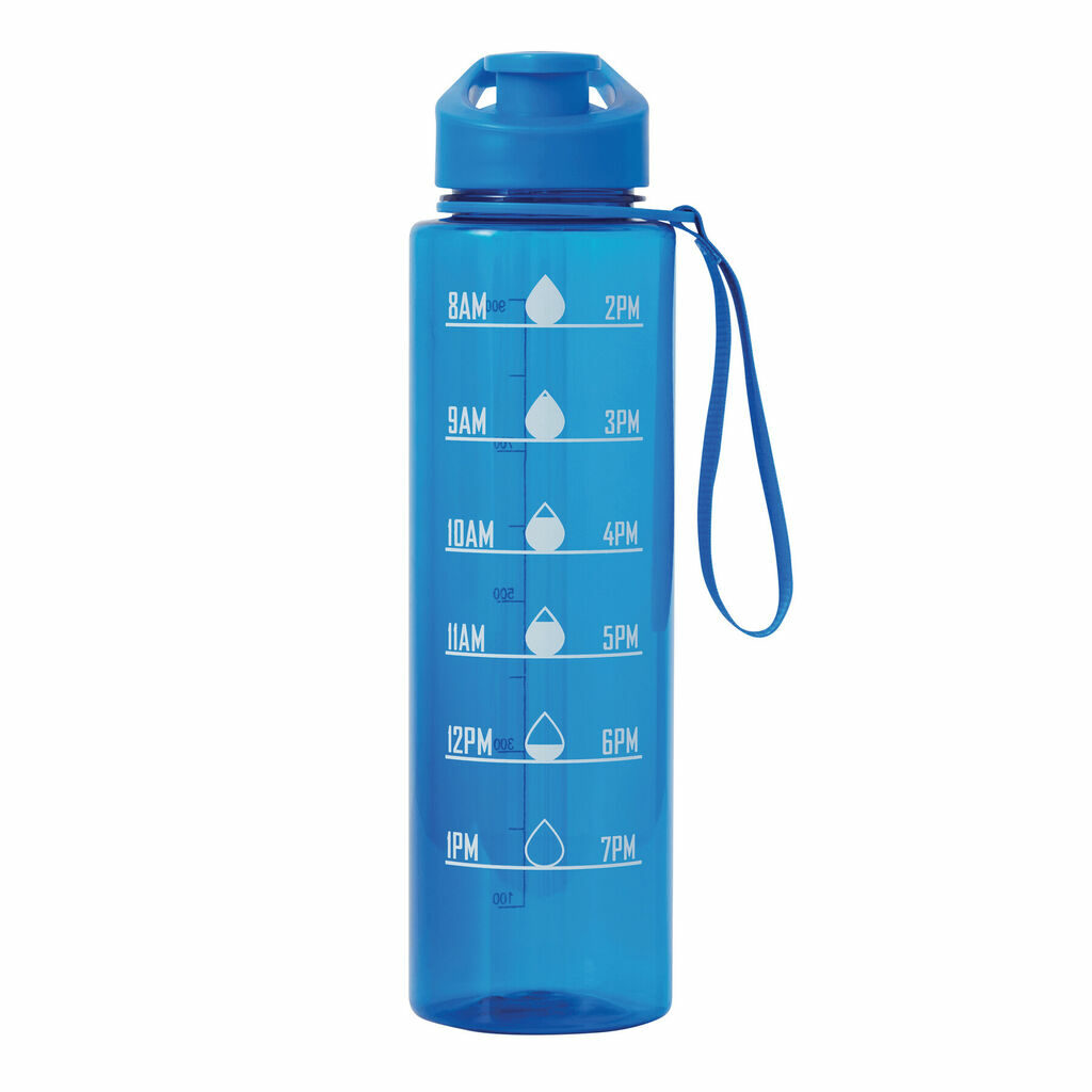 Спортивная бутылка для воды AQUA LEVEL синий - 56-0603187- Фото №2