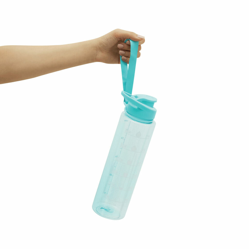 Спортивная бутылка для воды AQUA LEVEL голубой - 56-0603188- Фото №9