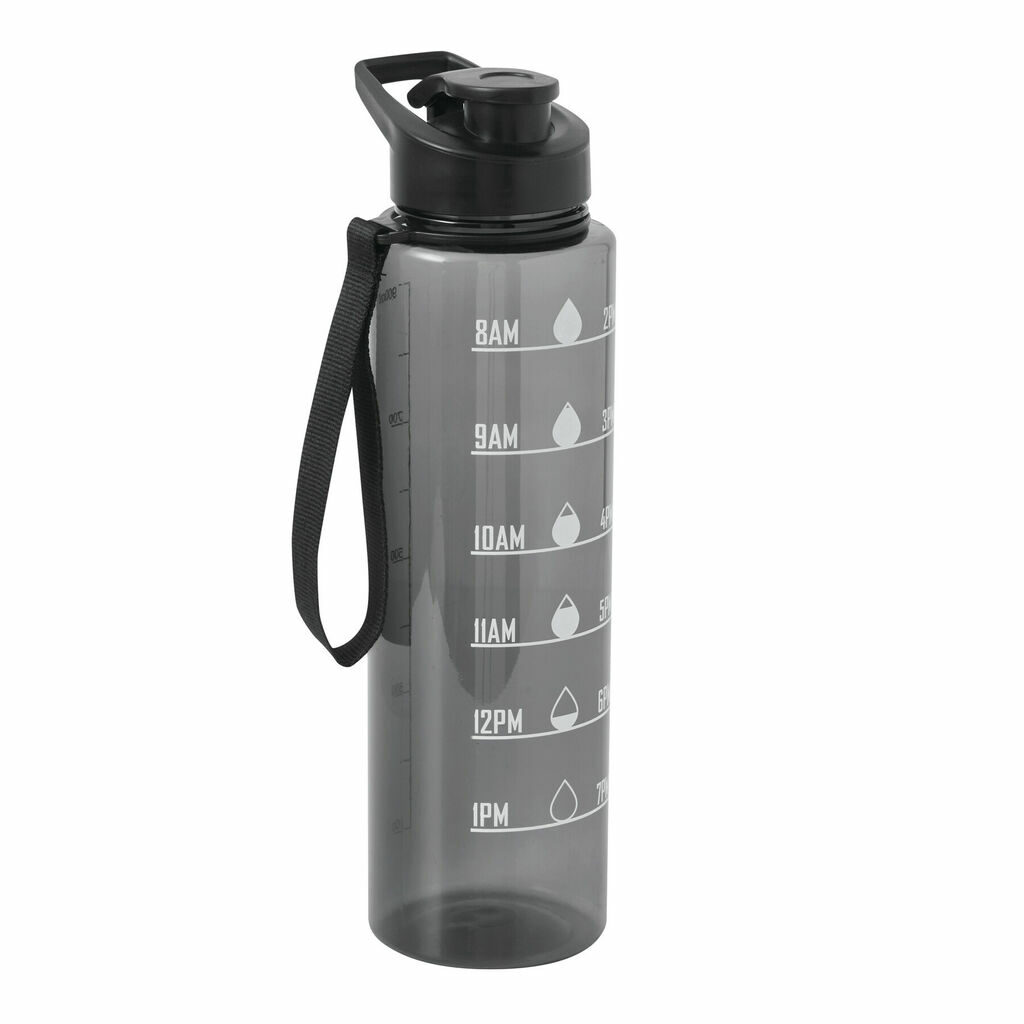 Спортивная бутылка для воды AQUA LEVEL черный - 56-0603189- Фото №1