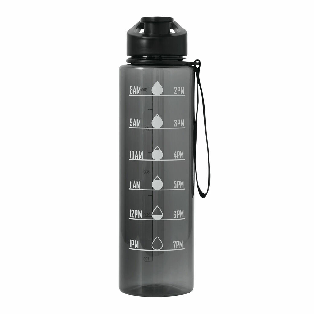 Спортивная бутылка для воды AQUA LEVEL черный - 56-0603189- Фото №2