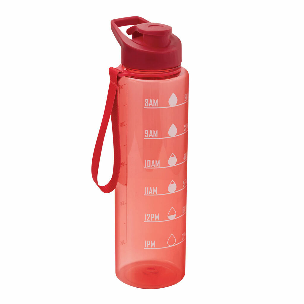Спортивная бутылка для воды AQUA LEVEL красный - 56-0603199- Фото №1