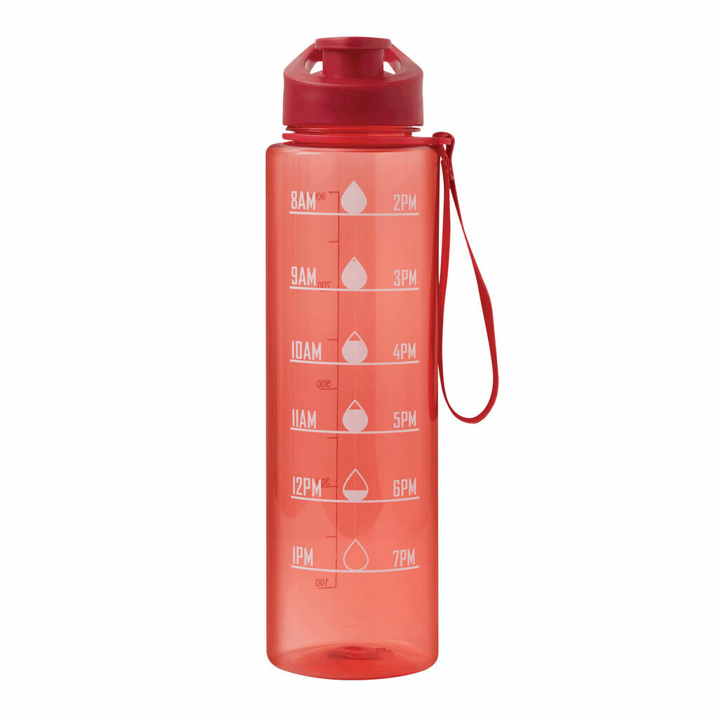 Спортивная бутылка для воды AQUA LEVEL красный - 56-0603199- Фото №2