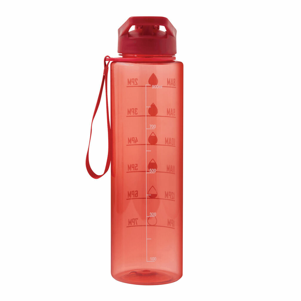 Спортивная бутылка для воды AQUA LEVEL красный - 56-0603199- Фото №3