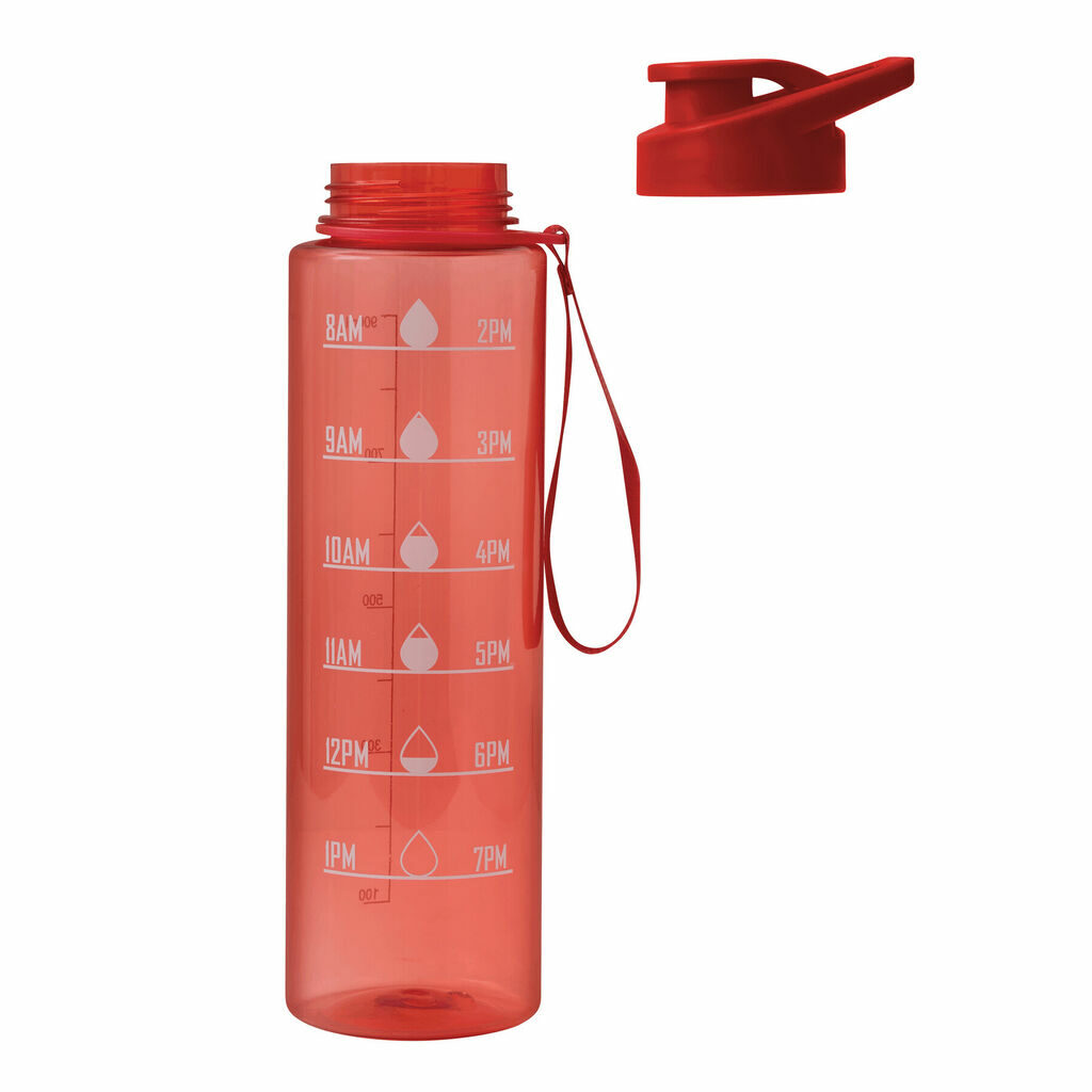 Спортивная бутылка для воды AQUA LEVEL красный - 56-0603199- Фото №5