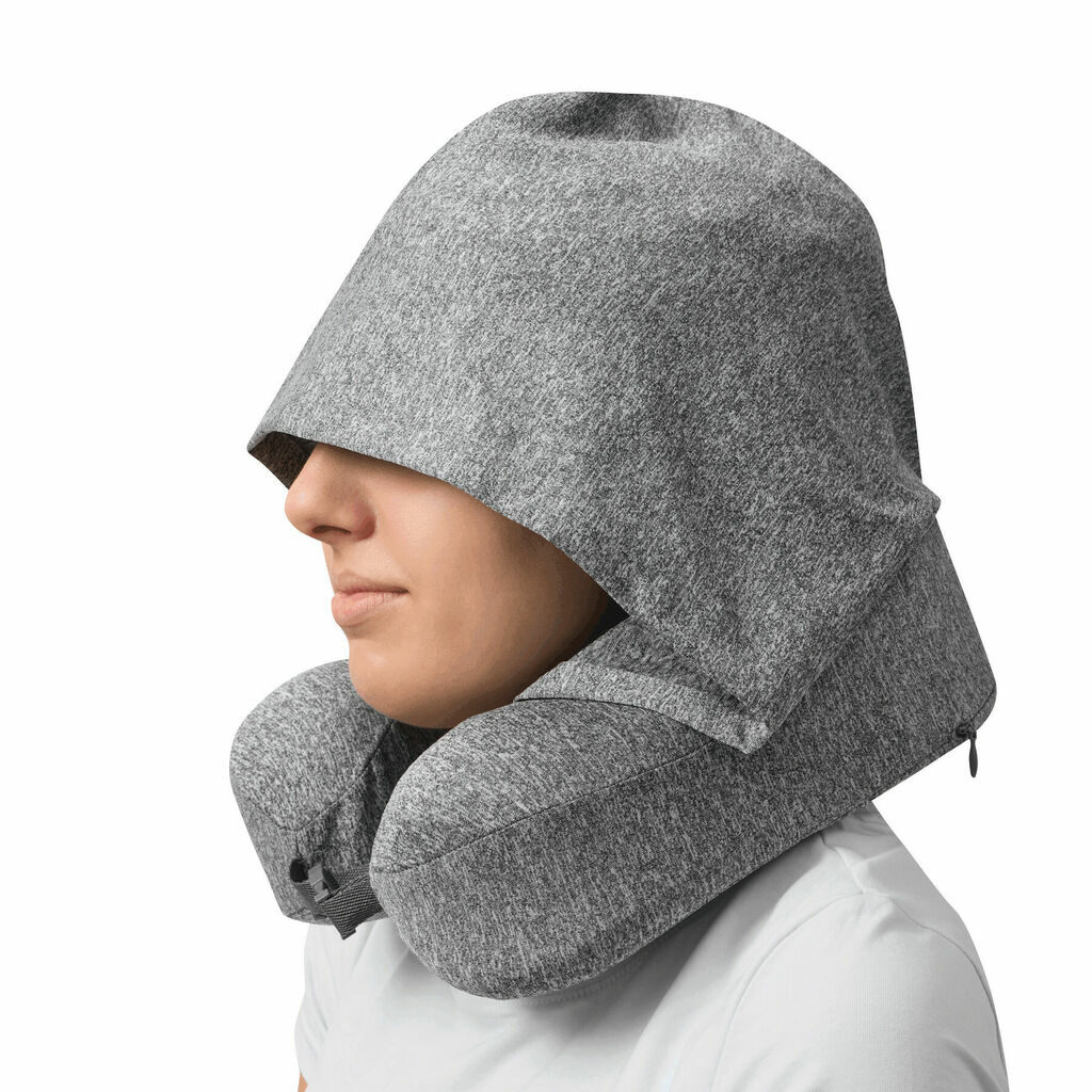 Подушка для шиї з піни з ефектом пам'яті COSYWRAP сірий - 56-0607020- Фото №7
