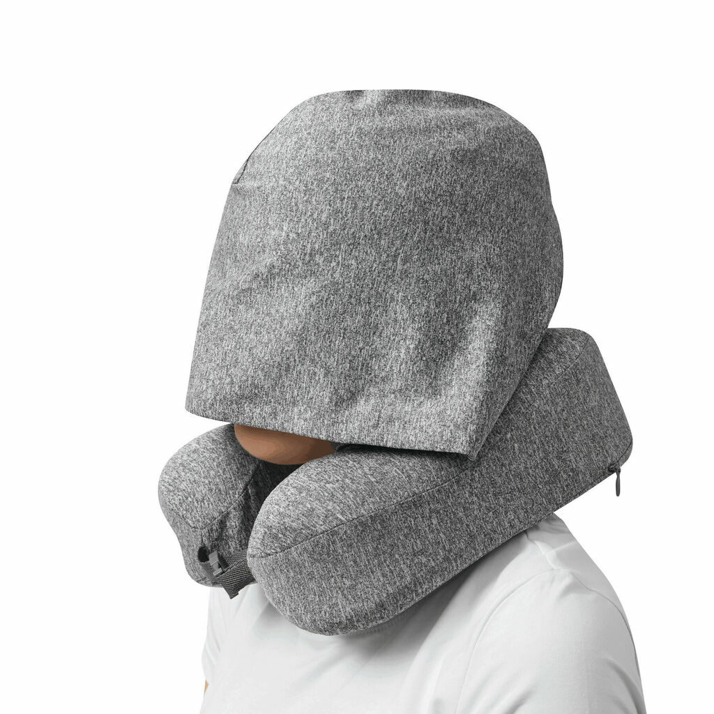 Подушка для шиї з піни з ефектом пам'яті COSYWRAP сірий - 56-0607020- Фото №8
