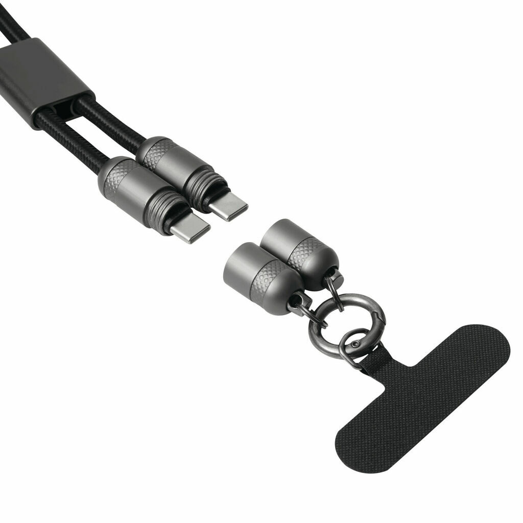 Багатофункціональний кабель для заряджання та передачі даних LONGCARRY чорний - 56-1107409- Фото №4 Багатофункціональний кабель для заряджання та передачі даних LONGCARRY чорний - 56-1107409- Фото №4