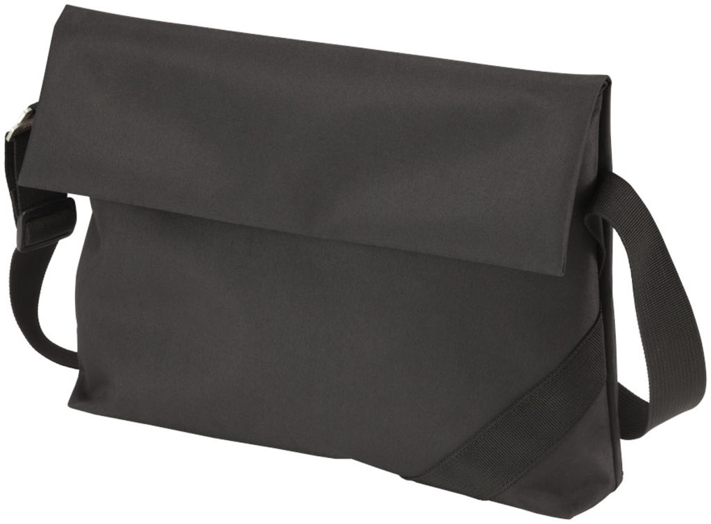 Кур'єрська сумка Horizon, колір суцільний чорний