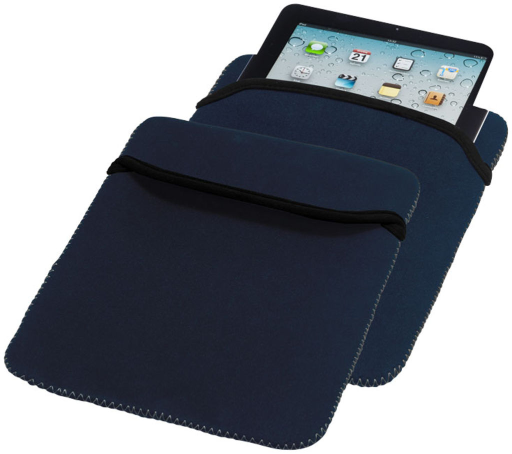 Двухсторонний чехол для планшета Zigzag, цвет темно-синий, серый