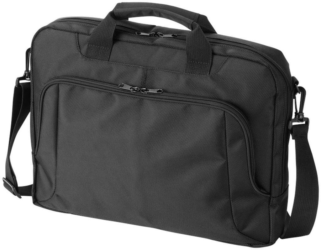 Конференц-сумка New Jersey для ноутбука , колір суцільний чорний