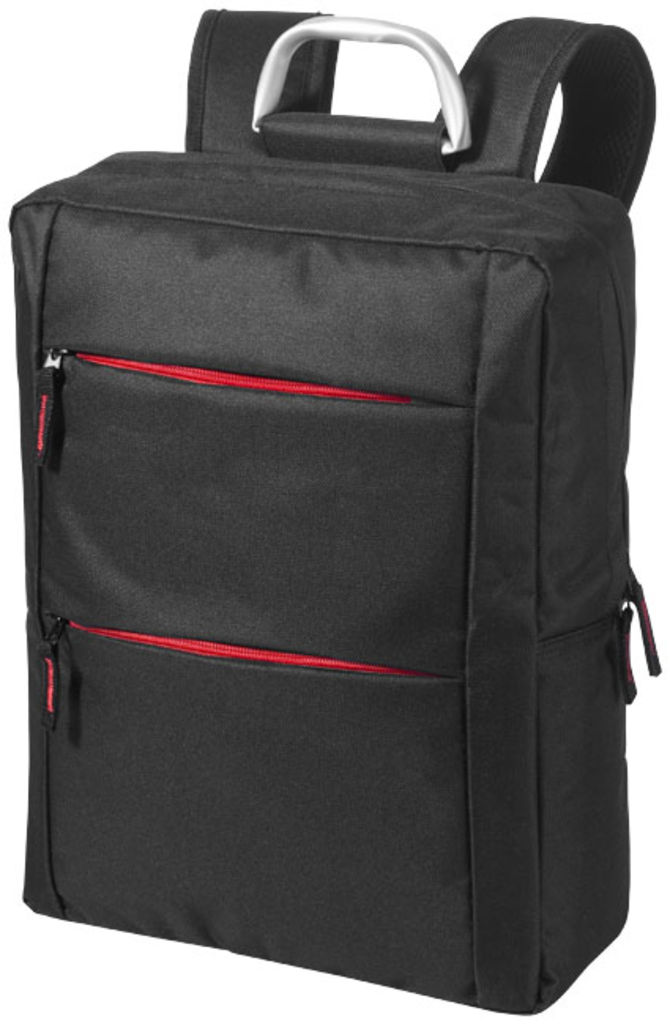 Рюкзак Boston для ноутбука , колір суцільний чорний, червоний