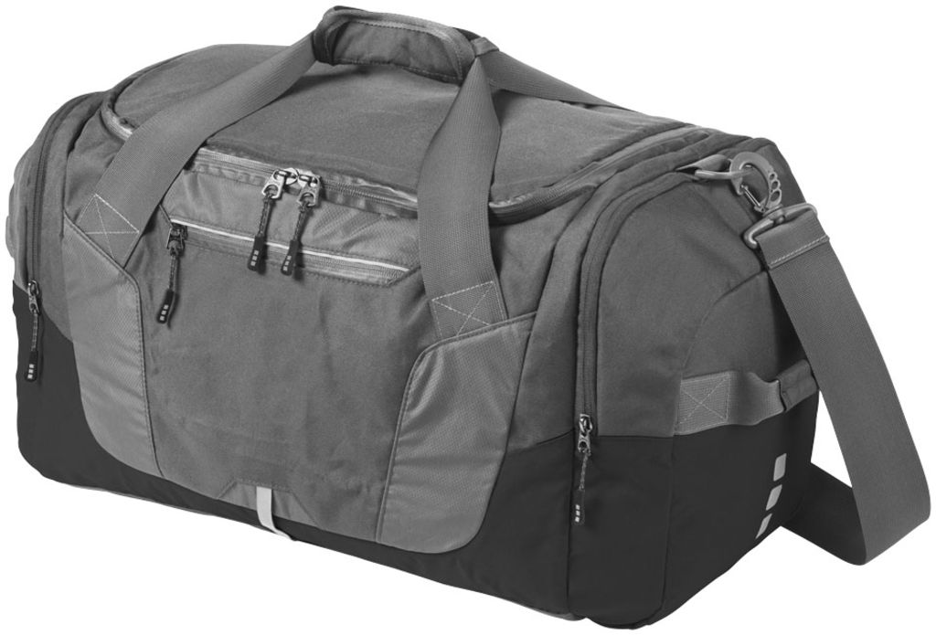 Дорожня сумка-рюкзак Revelstoke, колір сірий, суцільний чорний