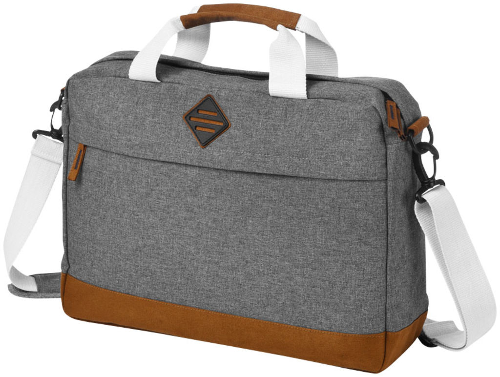 Конференц-сумка Echo для ноутбука , цвет серый меланж