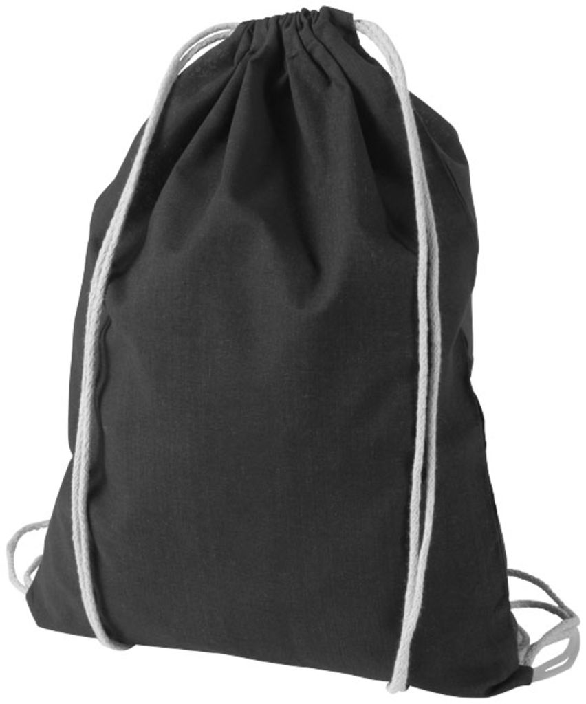 Хлопоковий рюкзак Oregon, колір суцільний чорний