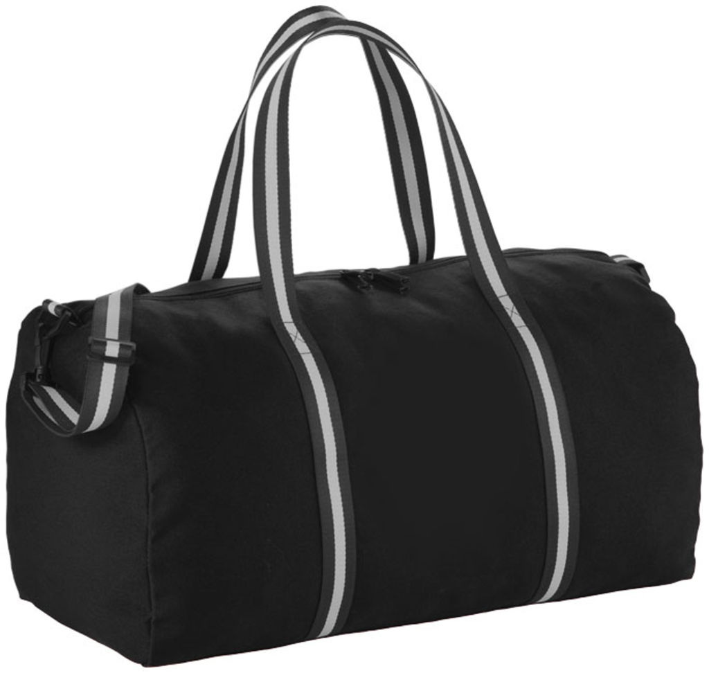 Бавовняна дорожня сумка Weekender, колір суцільний чорний