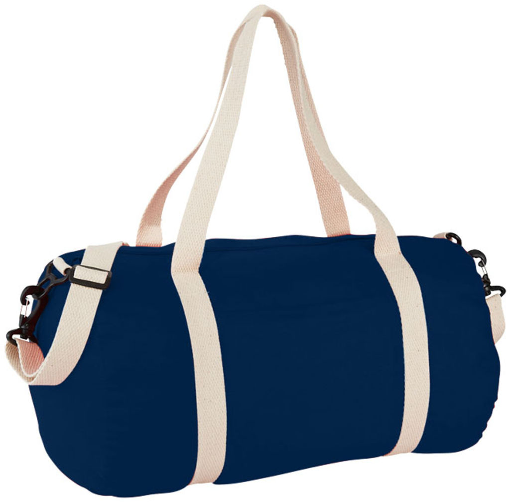 Бавовняна сумка Barrel Duffel, колір темно-синій