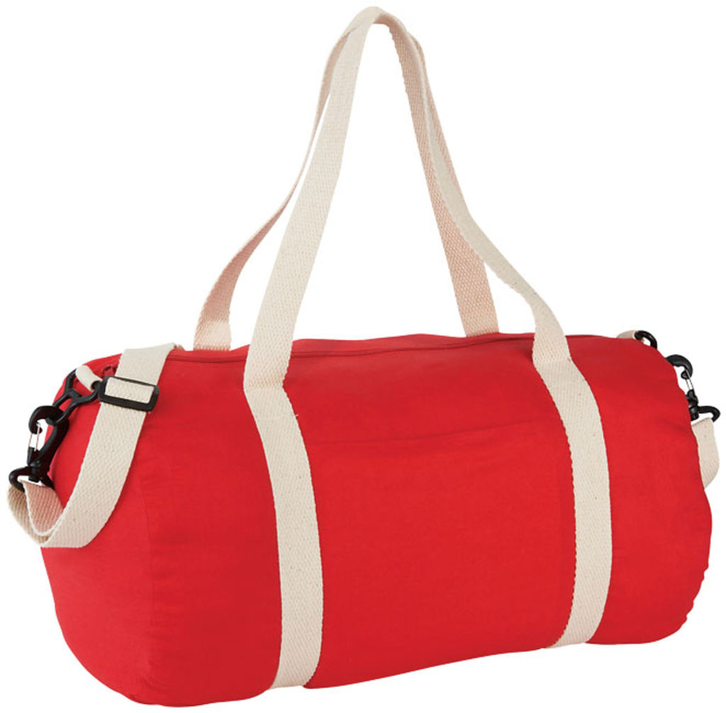 Бавовняна сумка Barrel Duffel, колір червоний