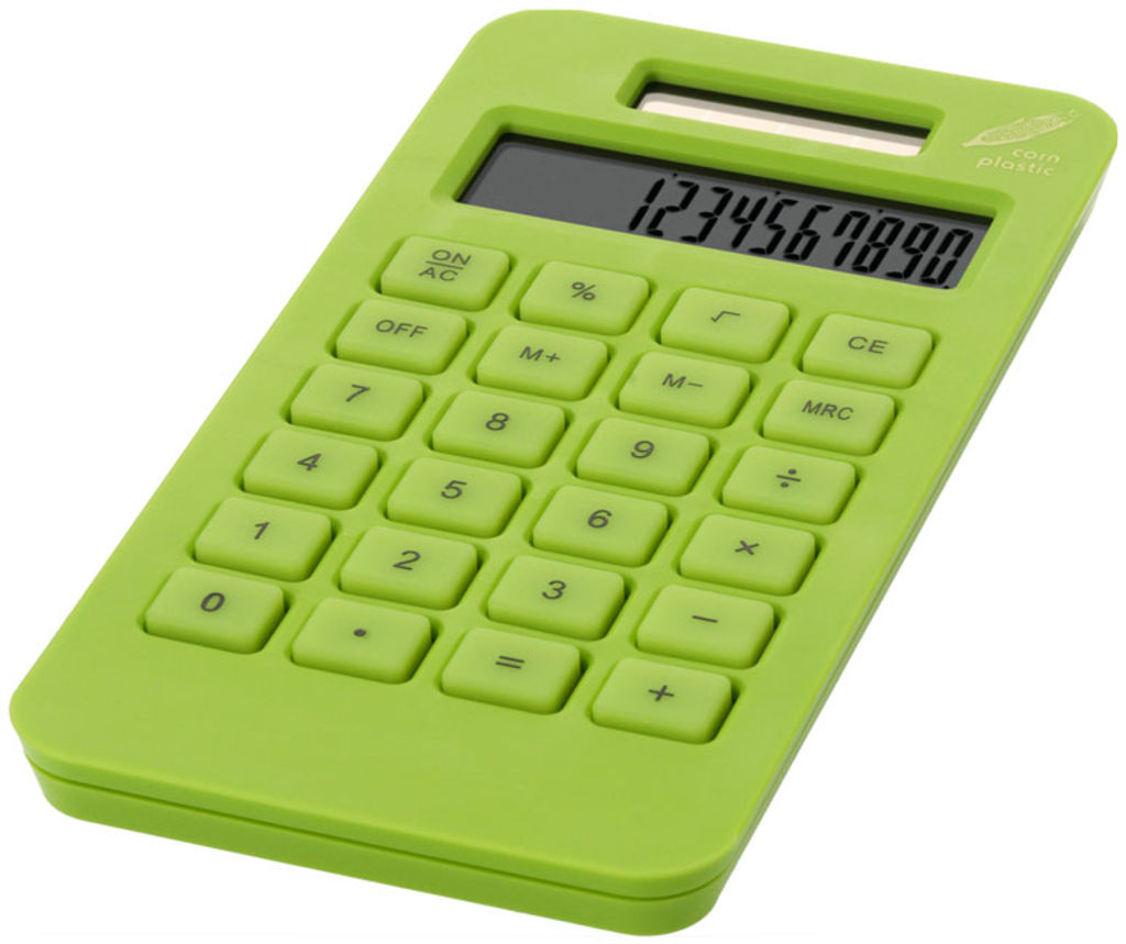 Кишеньковий калькулятор Summa, колір зелене яблуко
