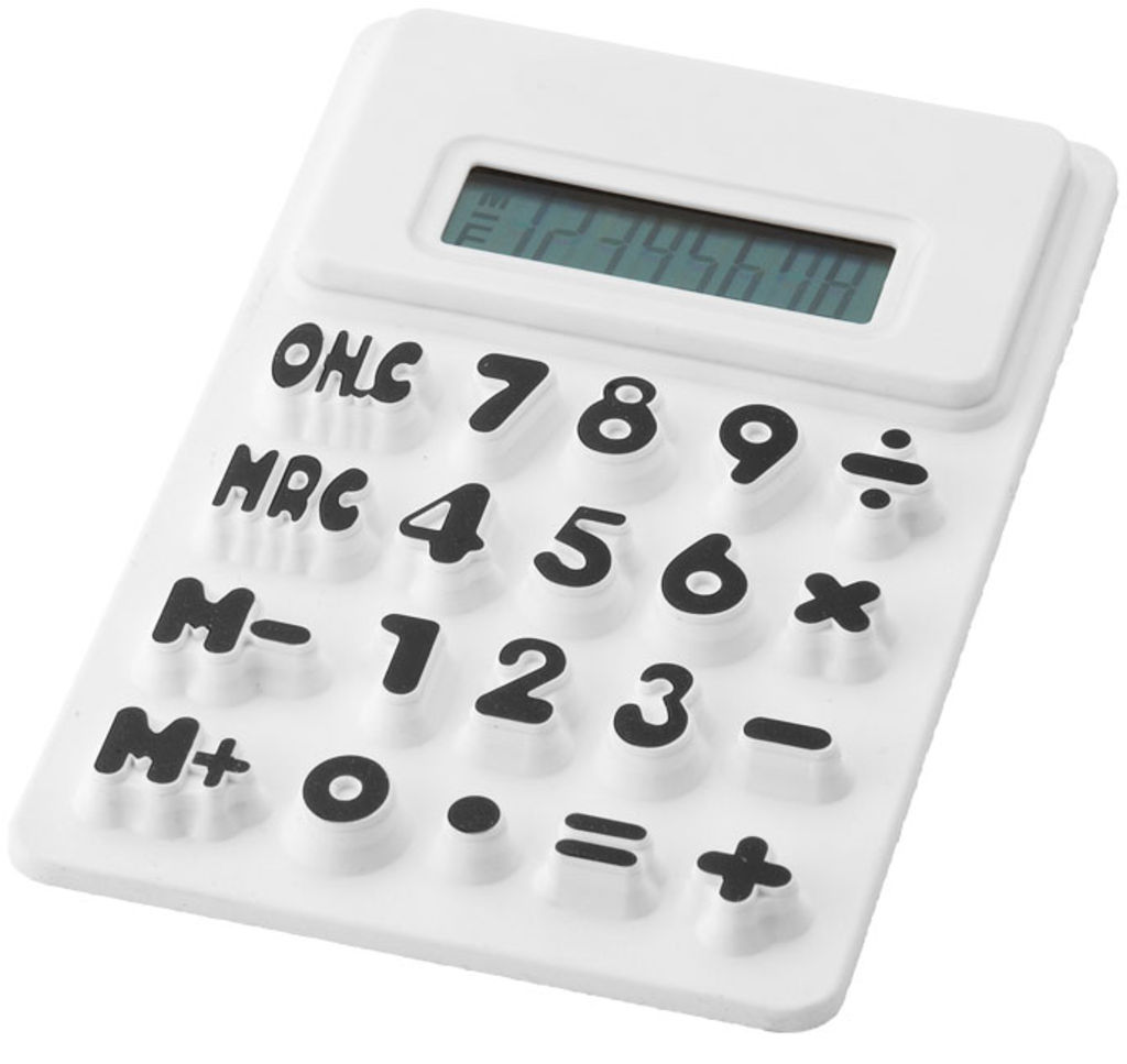 Гибкий калькулятор Splitz, цвет белый