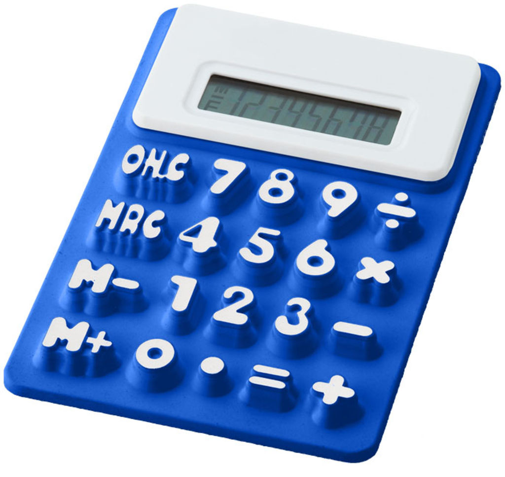 Гибкий калькулятор Splitz, цвет ярко-синий