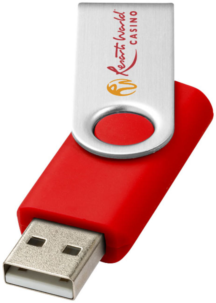 Флешка Rotate Basic 2GB, цвет ярко-красный - 12350404- Фото №2