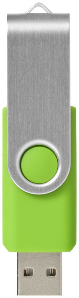 Флешка Rotate Basic 8GB, цвет лайм, серебристый - 12350605- Фото №4