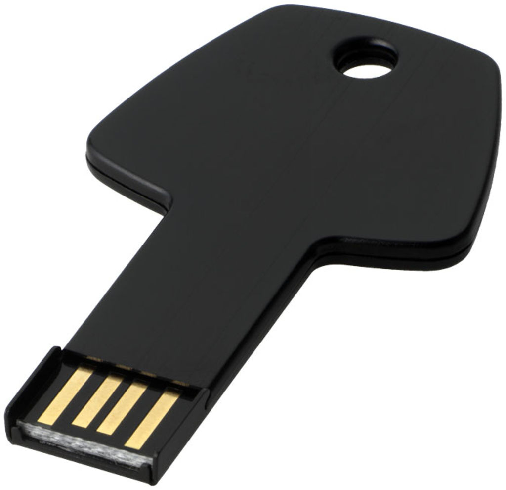 Флешка Key  4GB, цвет сплошной черный