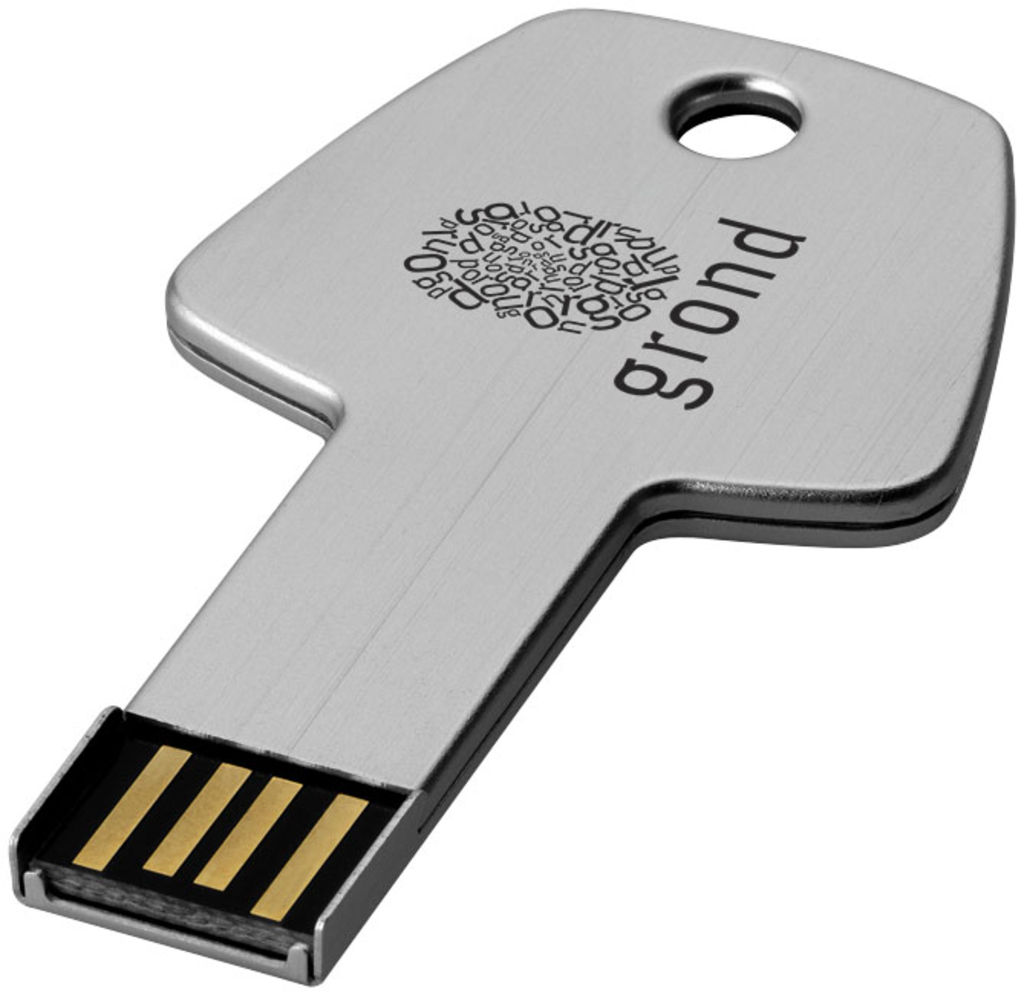 Флешка Key 4GB, цвет серебристый - 12351901- Фото №2