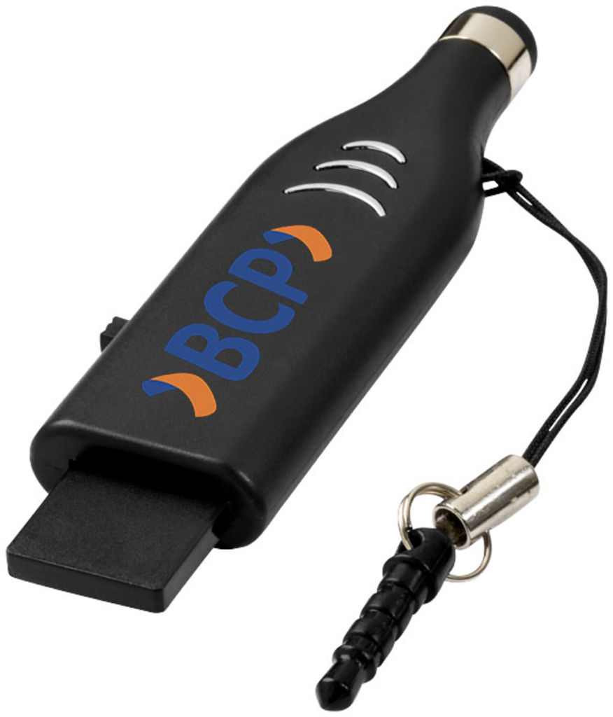 Флешка со стилусом 4GB, цвет сплошной черный - 12352701- Фото №2