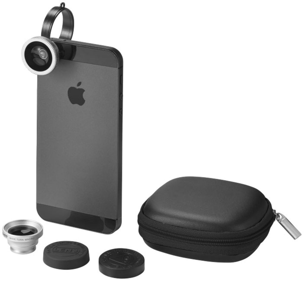 Набор объективов для смартфона Prisma, цвет сплошной черный