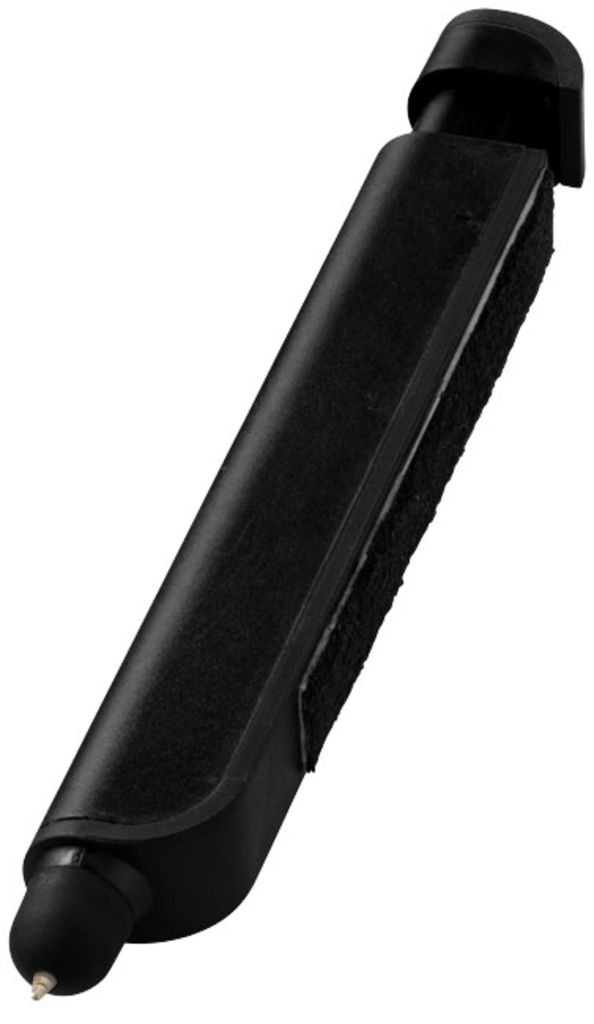 Шариковая ручка-стилус и очиститель экрана Tracey, цвет сплошной черный