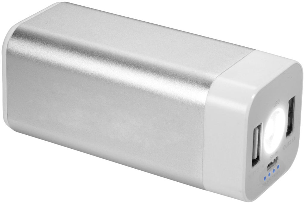 Зарядний пристрій Mega Volt , колір срібний