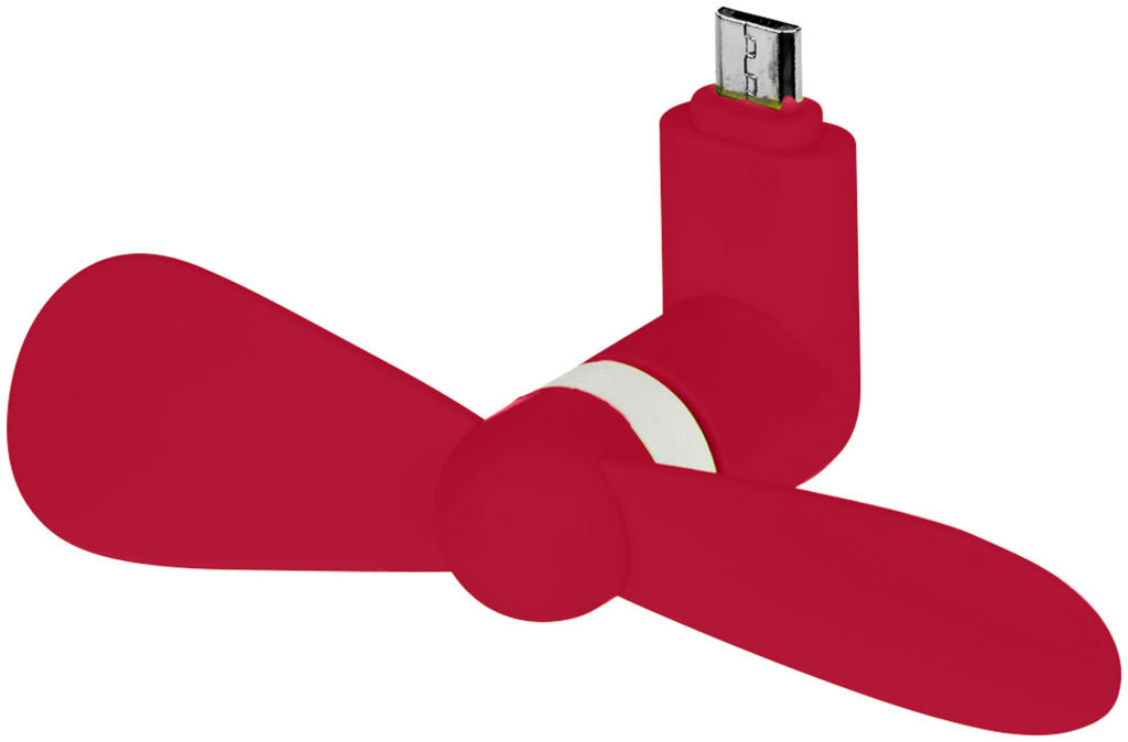Вентилятор Airing з роз'ємом micro USB, колір червоний