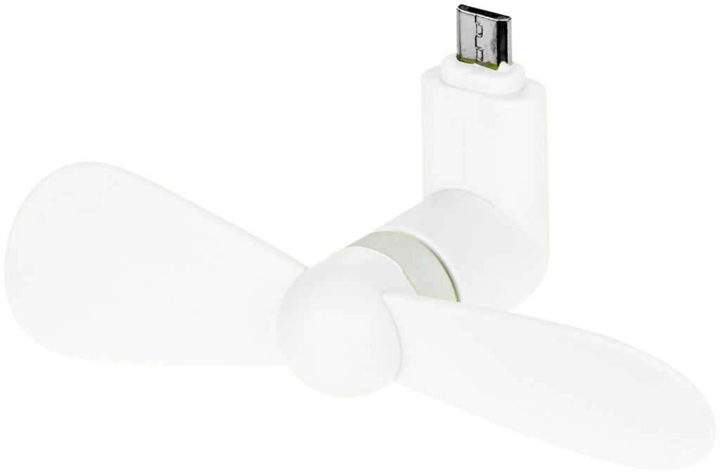 Вентилятор Airing з роз'ємом micro USB, колір білий