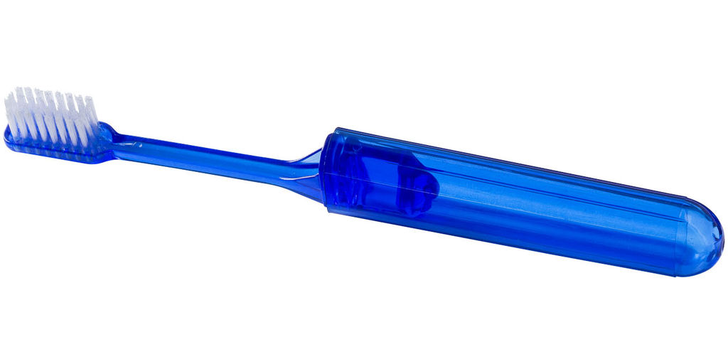 Дорожная зубная щетка Trott, цвет прозрачный васильковый