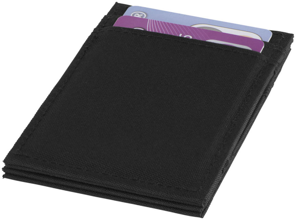 Бумажник Adventurer RFID Flip Over, цвет сплошной черный