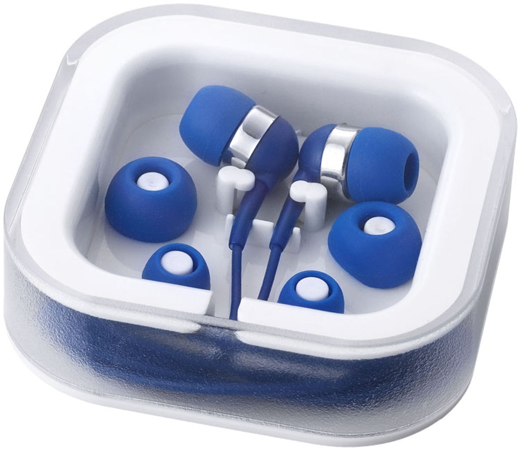 Навушники з мікрофоном Sargas, колір яскраво-синій