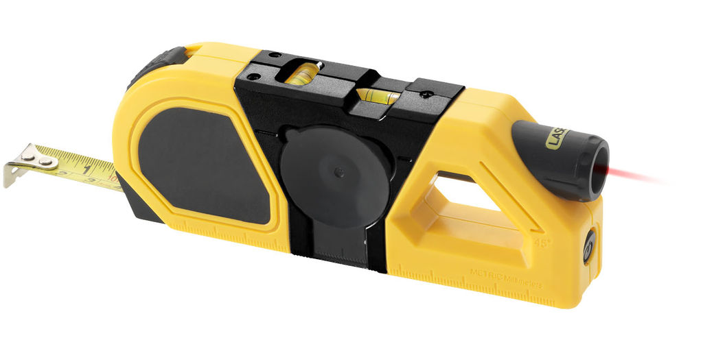 Багатофункціональний вимірювальний інструмент, колір жовтий, суцільний чорний