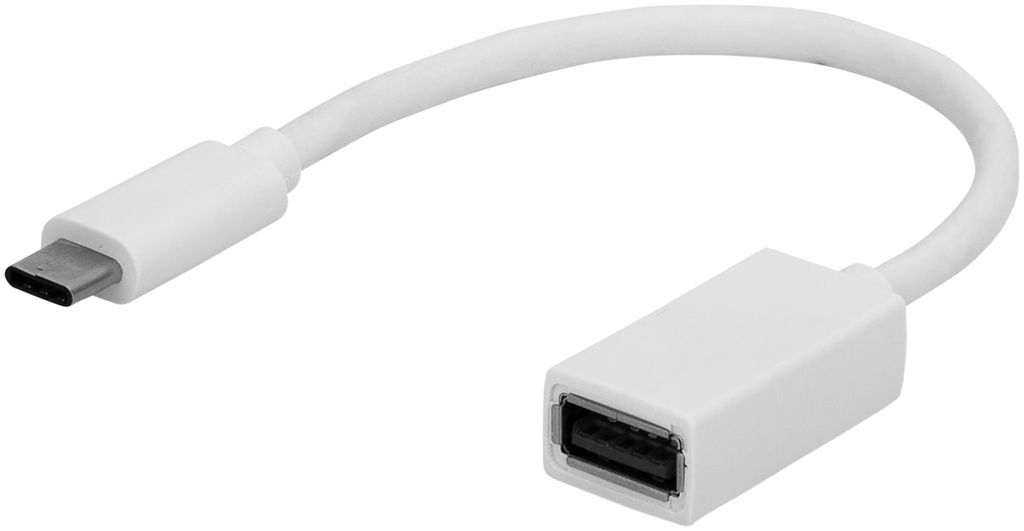Адаптер USB Type-C, цвет белый