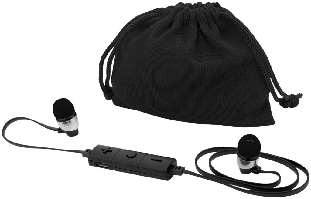 Навушники Bustle Bluetooth, колір суцільний чорний