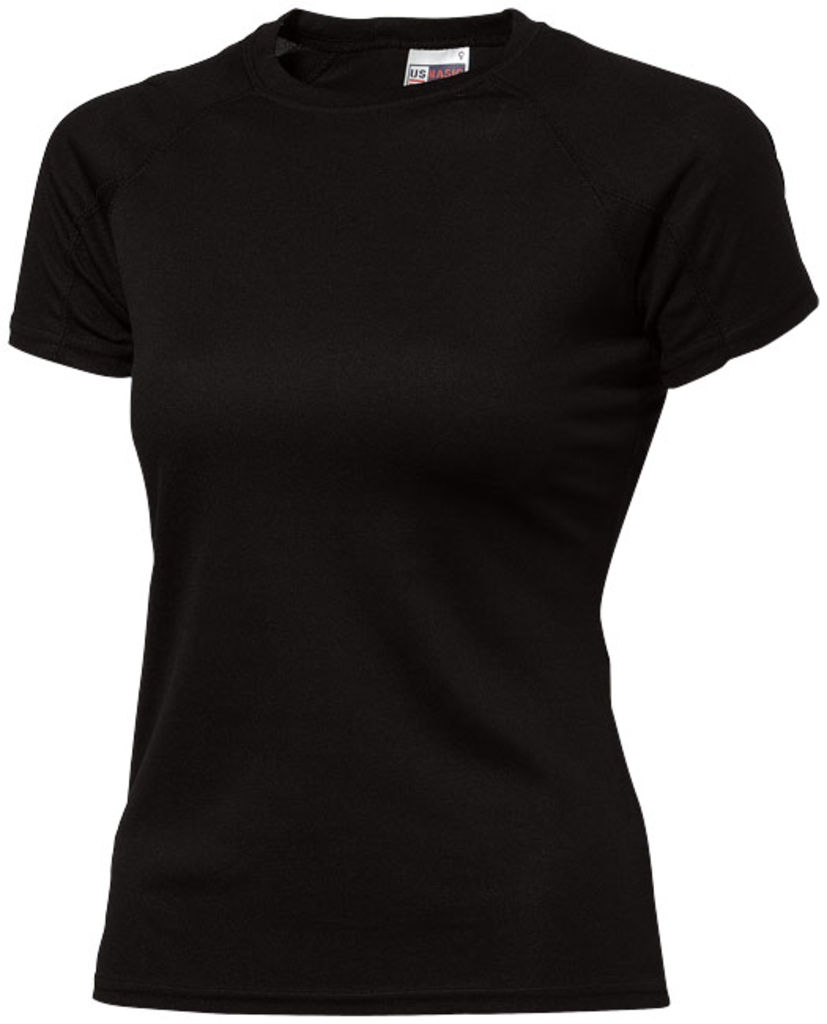 Жіноча футболка Striker Cool Fit, колір суцільний чорний  розмір S